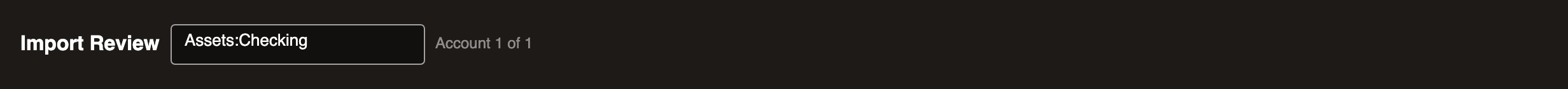 Account name header