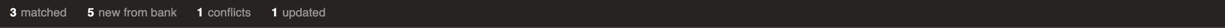 Summary bar